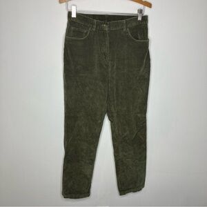 Lauren Ralph Lauren green label Olive green corduroy pants vintage style size 6